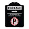 Signmission Fire Lane No Parking or Standing Anytime Heavy-Gauge Aluminum Sign, 24" x 18", BS-1824-24007 A-DES-BS-1824-24007 - alternate 1